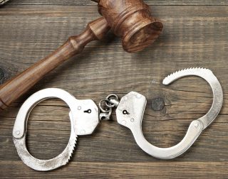 gavel and handcuffs